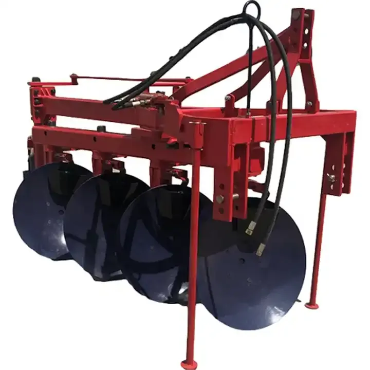 Compact four wheel tractor 2 disc turning plow for sale
