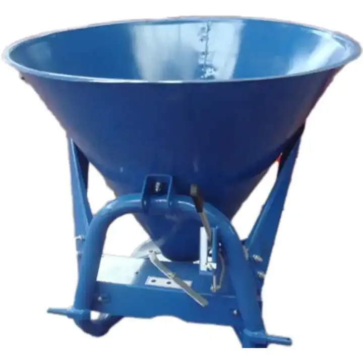 Farm Tractor Hitch Fertilizer Spreader, Double Disc Fertilizer Spreader