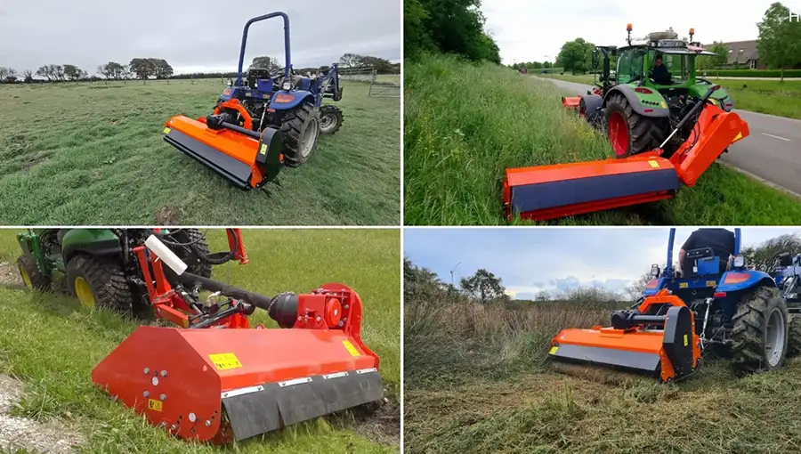 3-Point Flail Mower Tractor Mounted Mower with Hydraulic Side Shaft