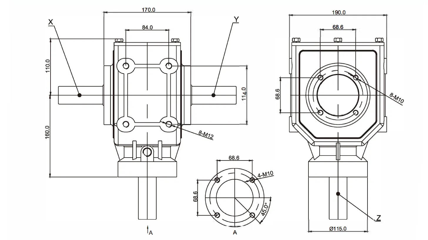 Agricultural Gearbox-Replacement of Bondioli & Pavesi 2061