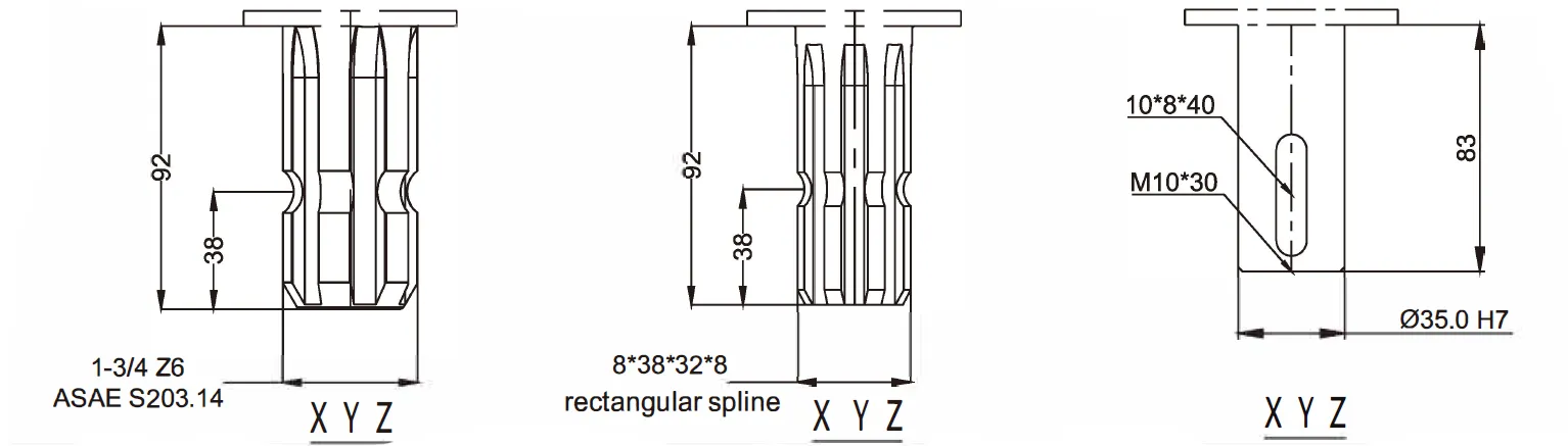 Agricultural Gearbox-Replacement of Bondioli & Pavesi 2071