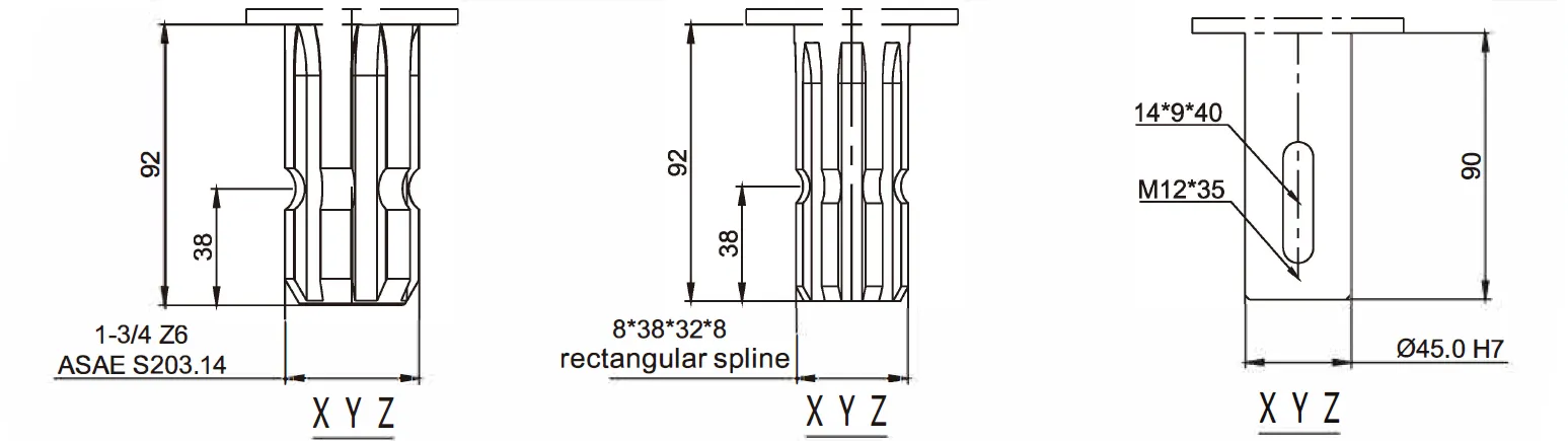 Agricultural Gearbox-Replacement of Bondioli & Pavesi 2081