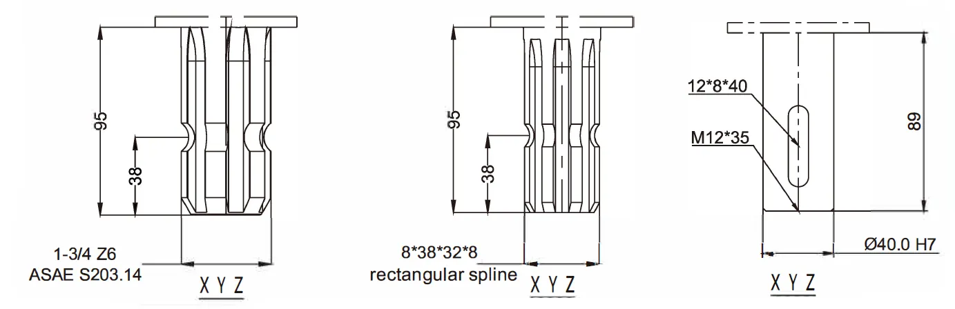 Agricultural Gearbox-Replacement of Bondioli & Pavesi 2100
