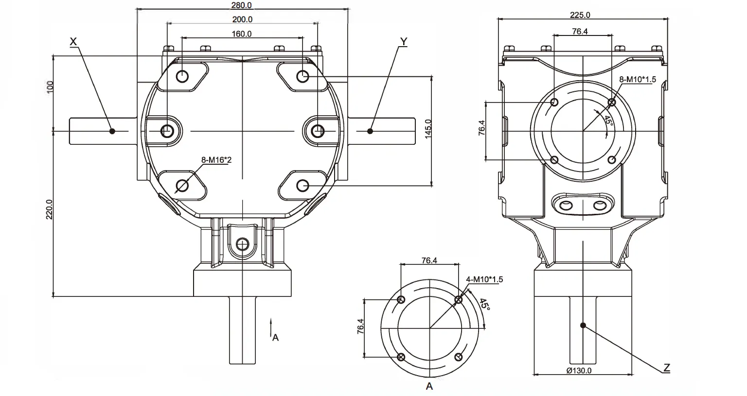 Agricultural Gearbox-Replacement of Bondioli & Pavesi 2125