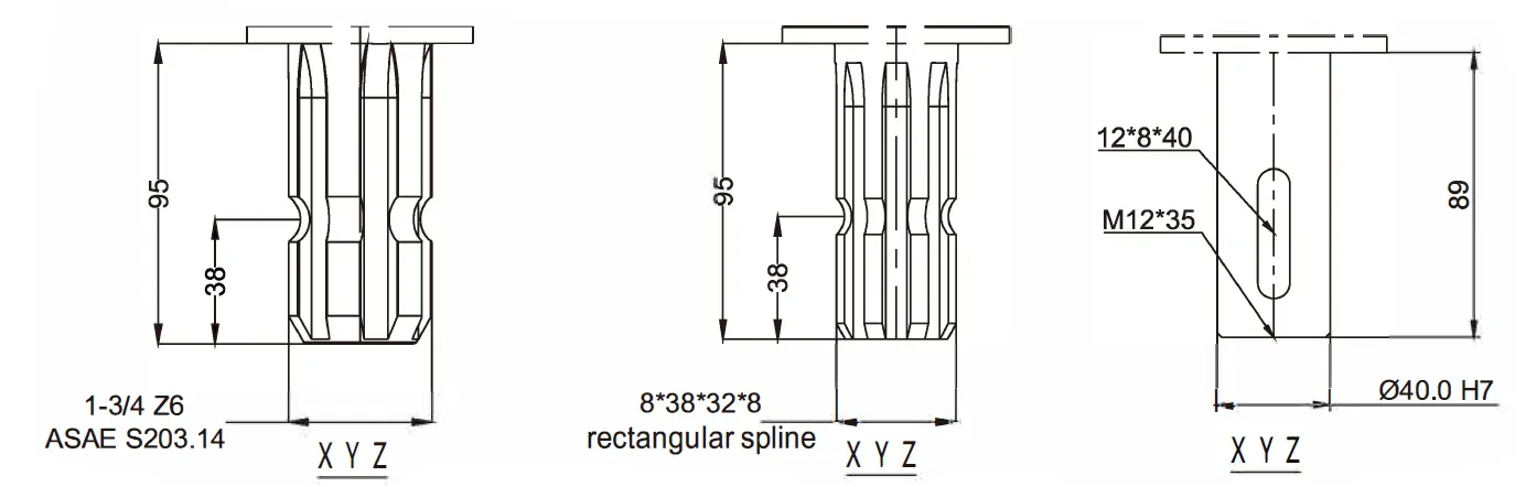 Agricultural Gearbox-Replacement of Bondioli & Pavesi 2125
