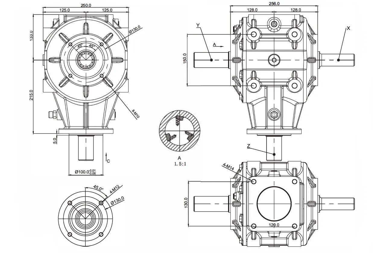 Agricultural Gearbox EP2503-Replacement of Comer T-269A