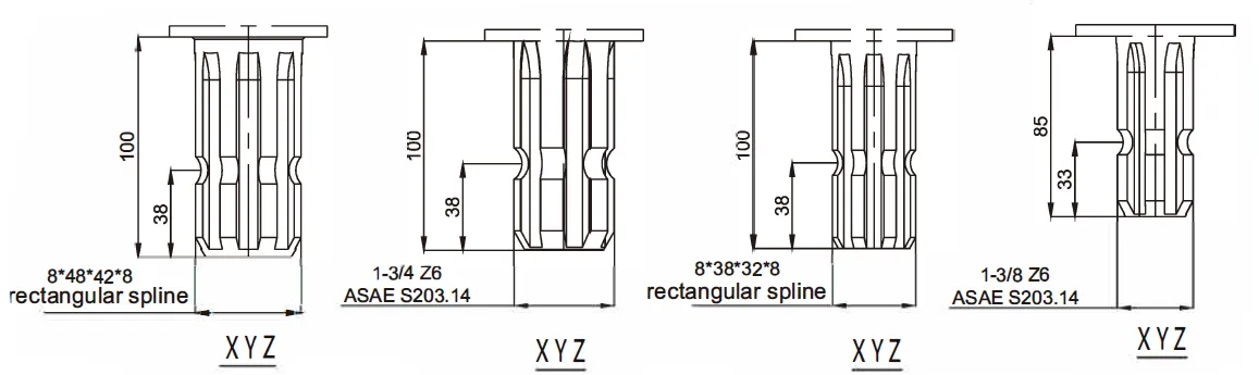 Agricultural Gearbox EP2503-Replacement of Comer T-269A