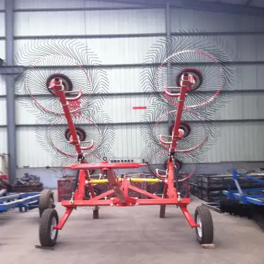 Best Selling Rotary Finger Wheel Lawn Mower Hay Rake