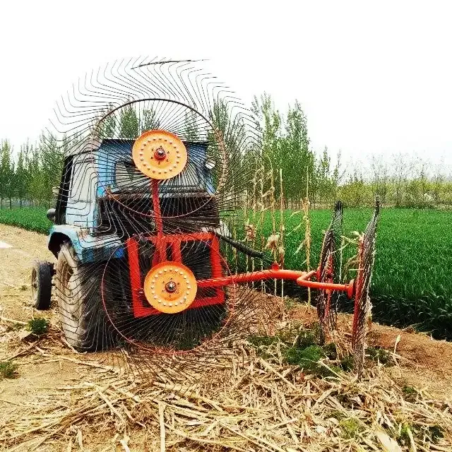 Rotary 4 Discs Finger Wheel Lawn Mower Hay Rake