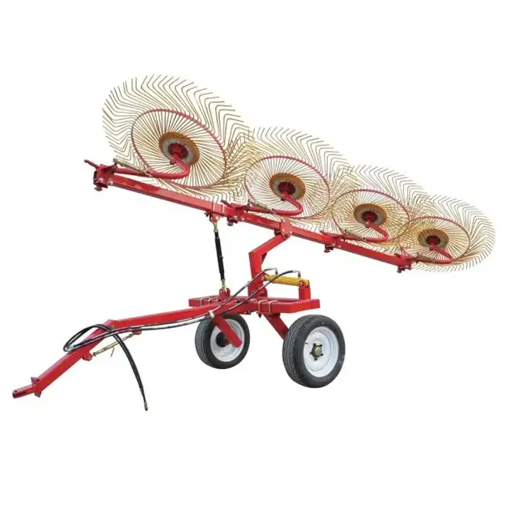 Best Selling Rotary Finger Wheel Lawn Mower Hay Rake