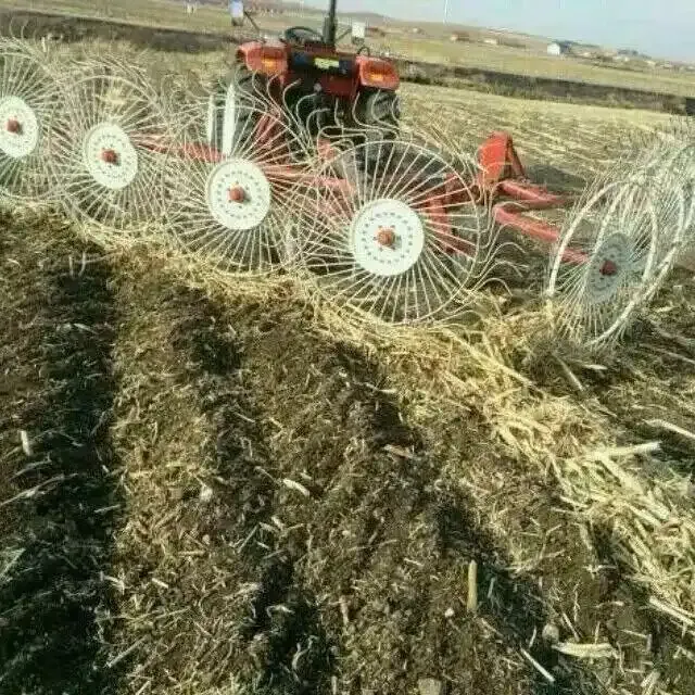 Agricultural Machine Finger Wheel Rake 4 Disc Wheel Rake For Farm Field