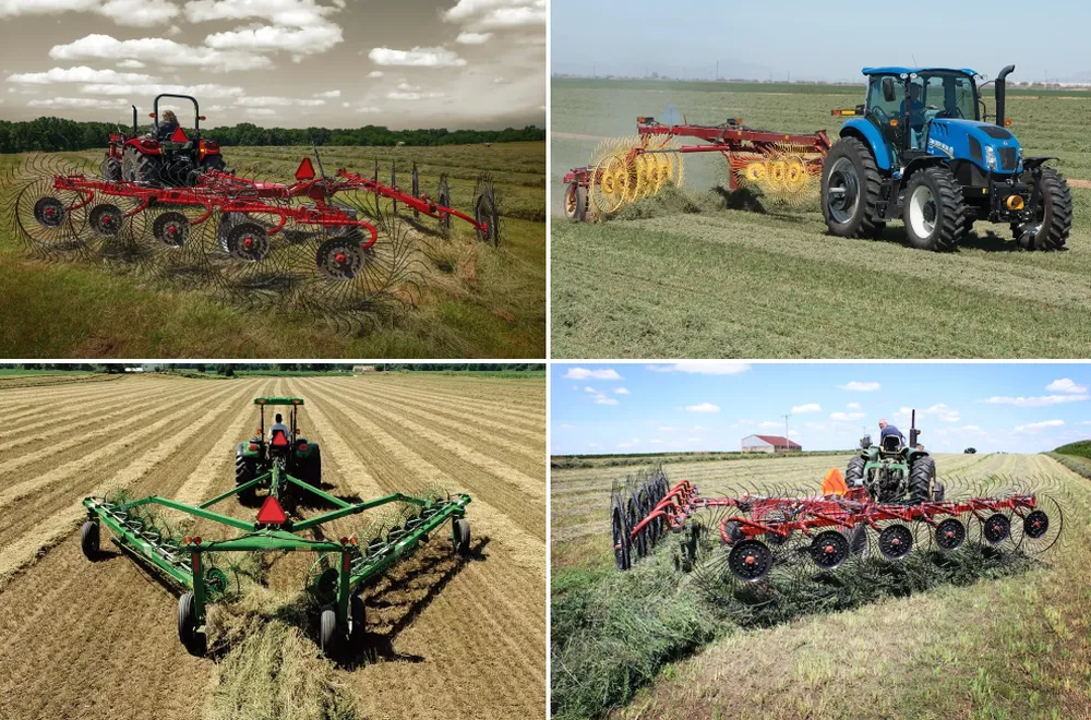 Farm implement 9LZ-3.0 hay grass rake for tractor