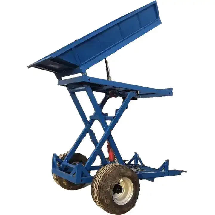 Agricultural machine farm trailer, 4T hydraulic tractor trailer 7CX-4