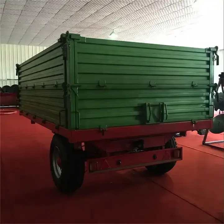 High Quality 8 Ton Tandem Axle Farm Tractor Used Forage Tipping Trailer