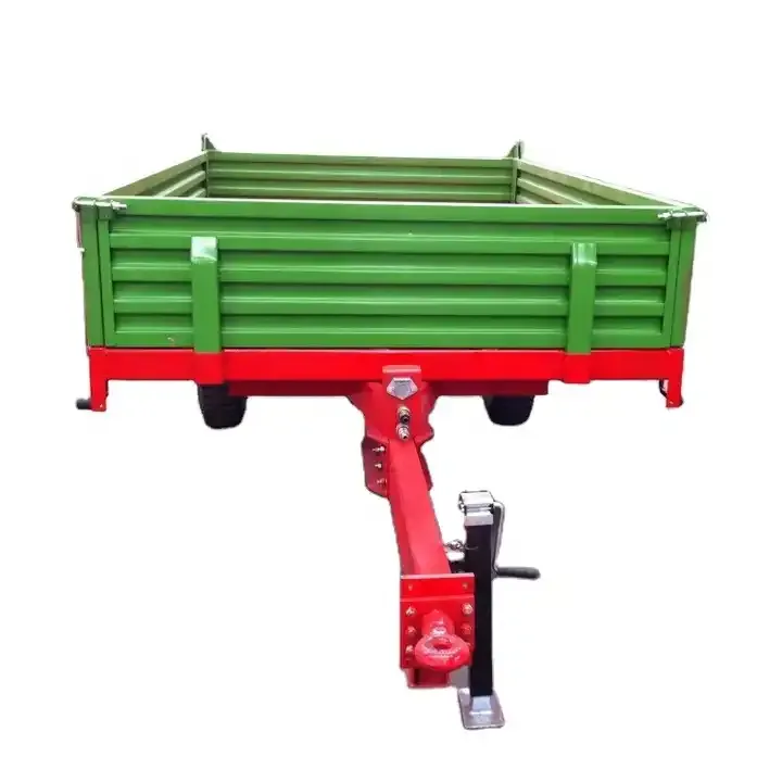 4 Wheel Twin Axle 5 Ton Tractor Trailer Used Trailers for Agricultural Tractors