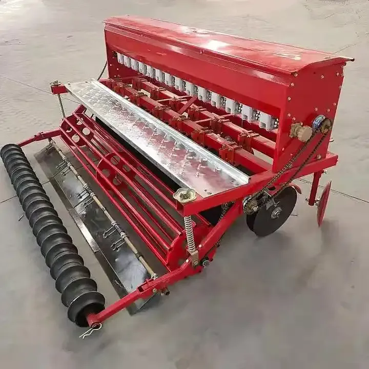Farm Trailing Linkage Double Disc Pasture cereal planting wheat seeder