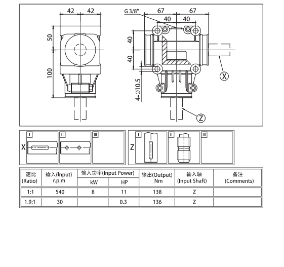 Fertilizer Spreader Gearbox EP23