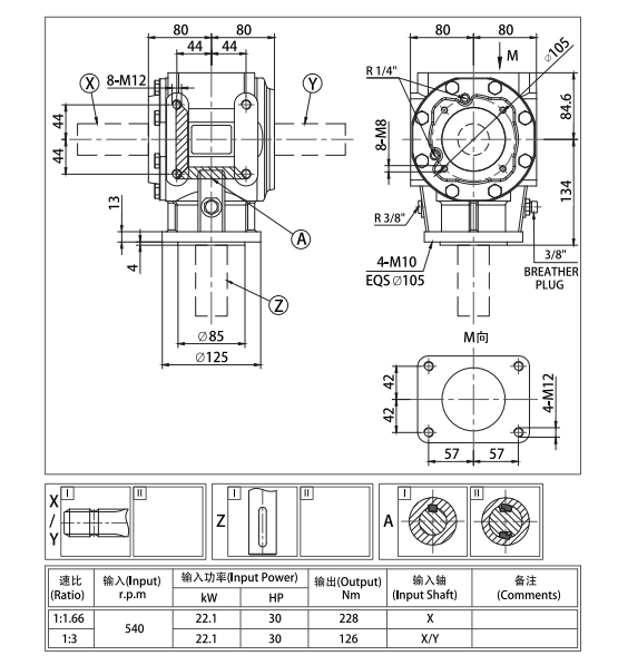 Flail Mower Gearbox EP30