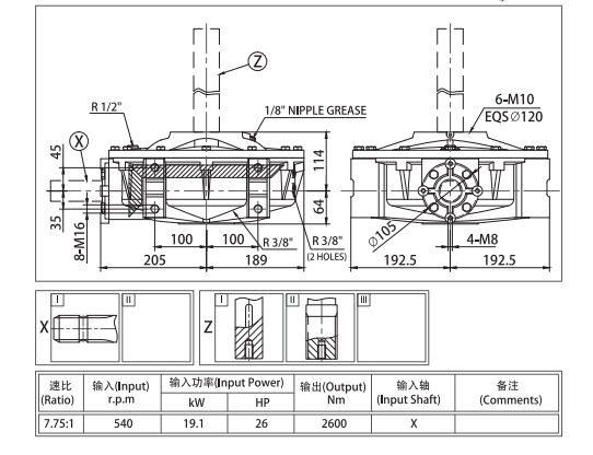 Concrete Mixer Gearbox EP54