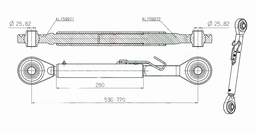 AL159873 Toplink Assy Fits For John Deere