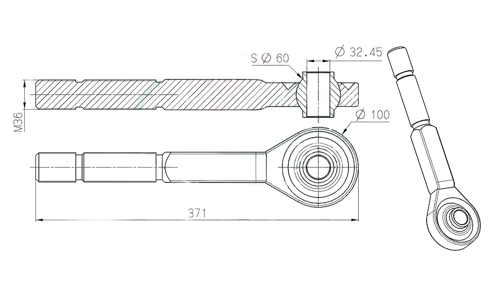 AL159963 Toplink End Fits For John Deere