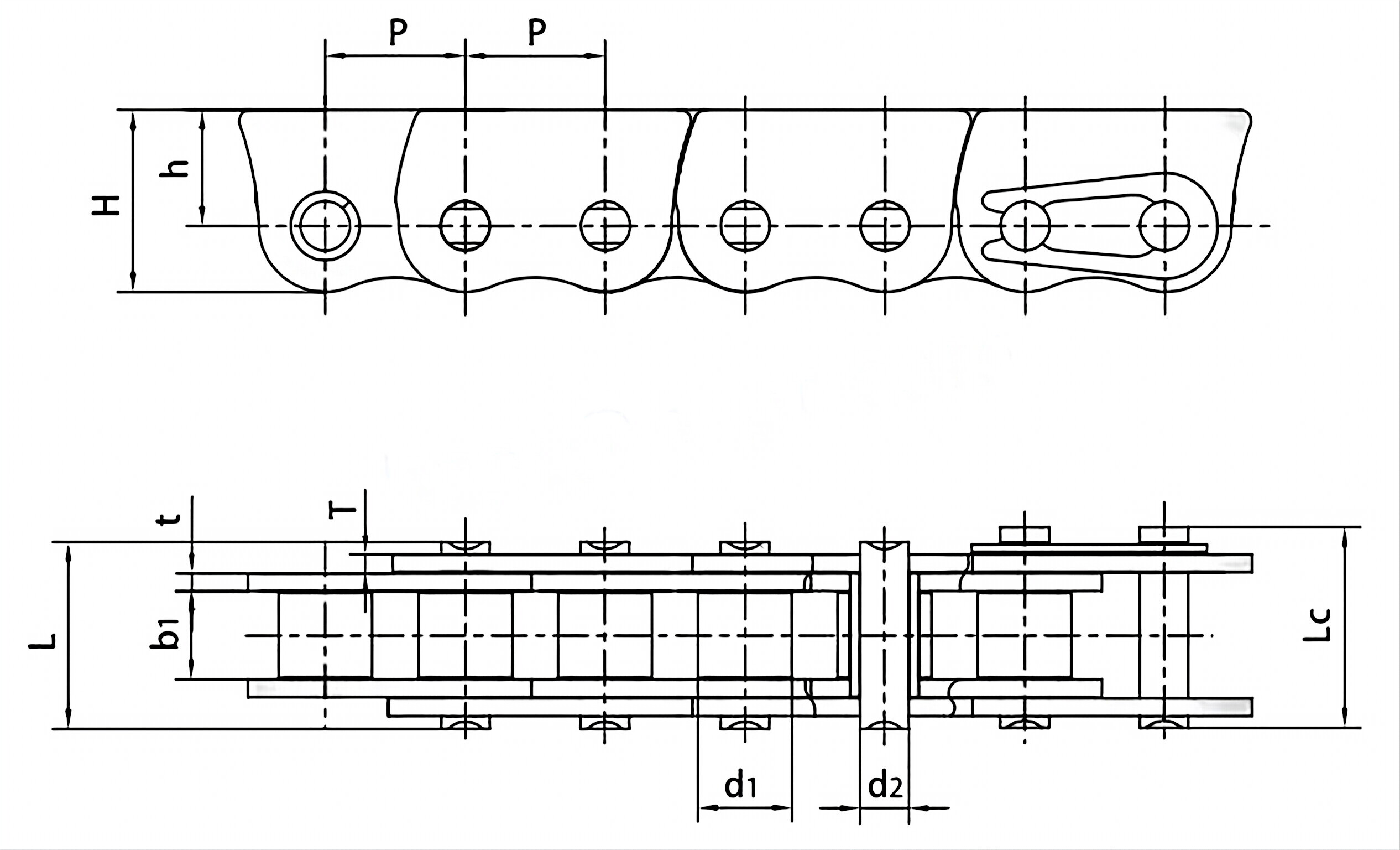 Anti-sidebow Chains for Pushing Window P9.525/P12.700