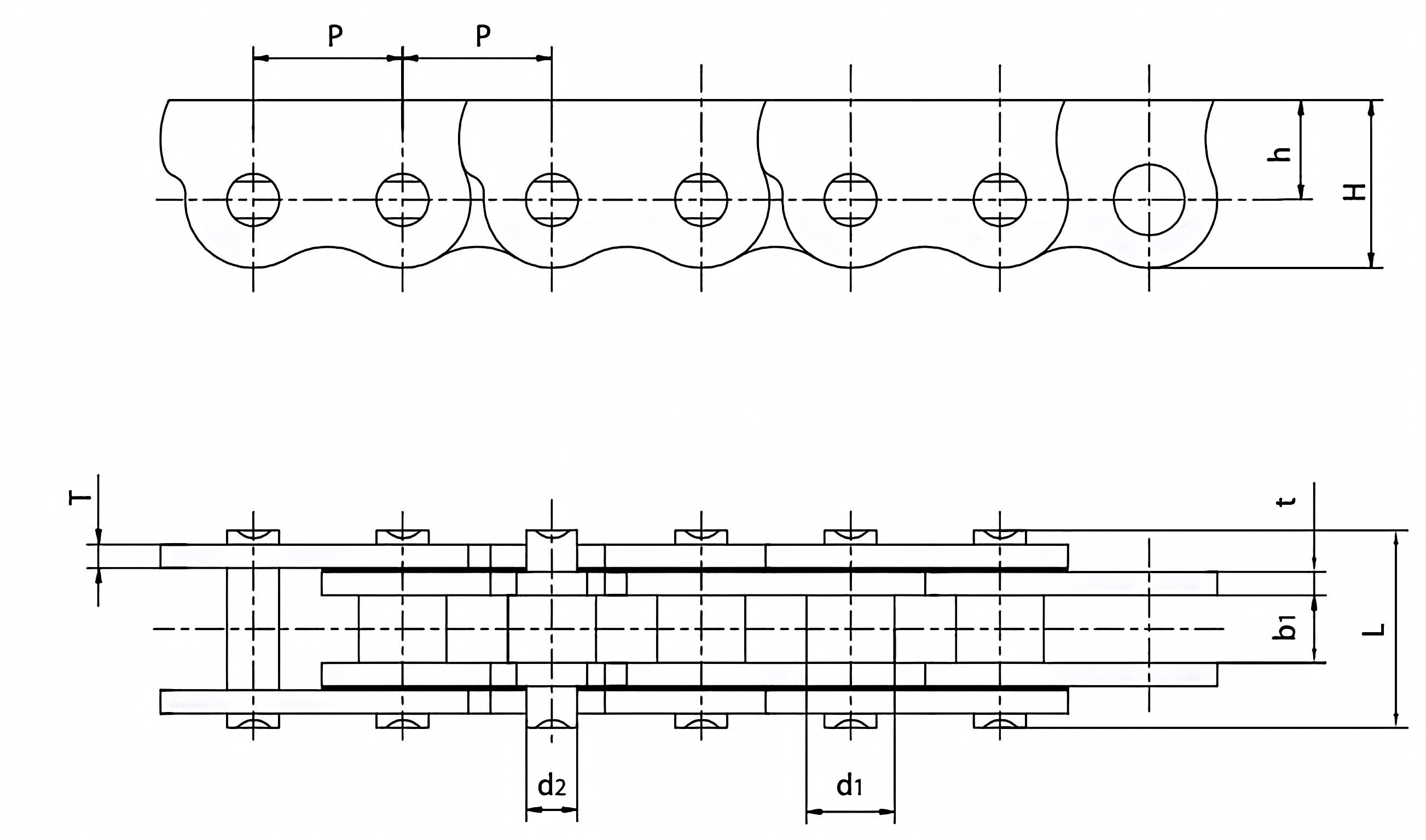 Anti-sidebow Chains for Pushing Window P9.525/P12.700