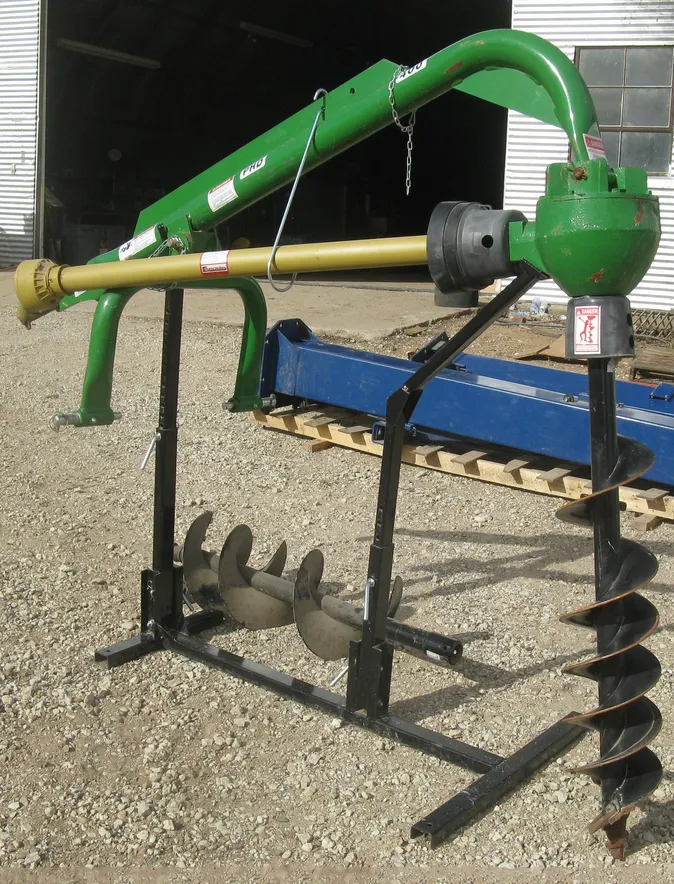 9 Inch Standard Duty Earth Auger for 3-point Tractor Mounted Post Hole Diggers