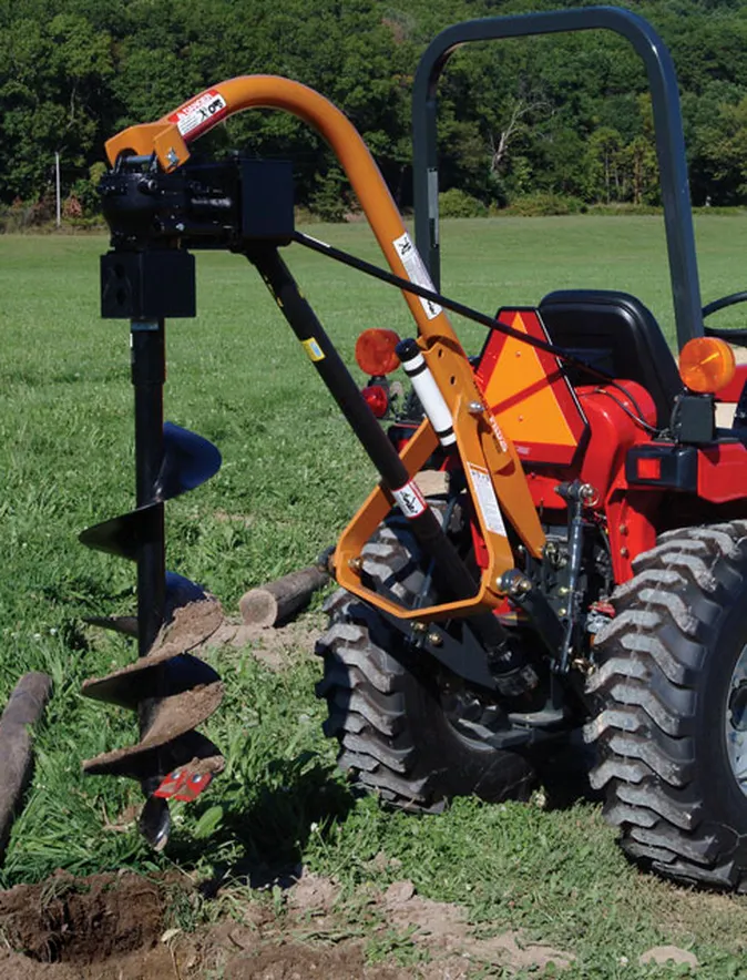 9 Inch Standard Duty Earth Auger for 3-point Tractor Mounted Post Hole Diggers