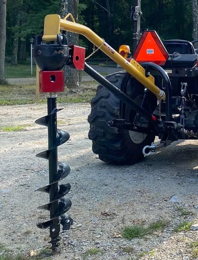 9 Inch Standard Duty Earth Auger for 3-point Tractor Mounted Post Hole Diggers