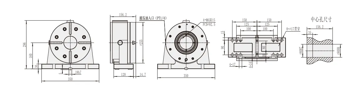 AR-255 Machine Tools Accessories Rotary Table Tailstock for CNC Lathe