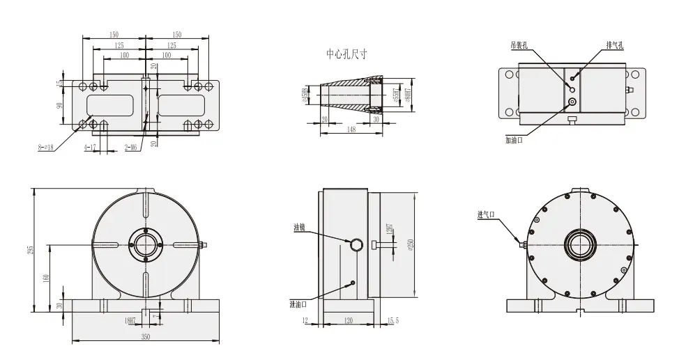 AR-250 Hydraulic and Pneumatic Tailstock for CNC Lathe