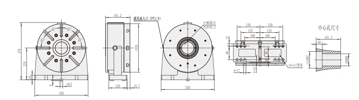 AR-320 CNC Machine Tools Accessories Tailstock for Rotary Table