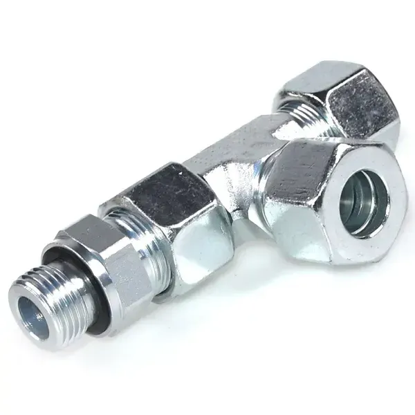 Assembled Adjustable Swivel Run Tee-EL-M-ED Hydraulic Fittings