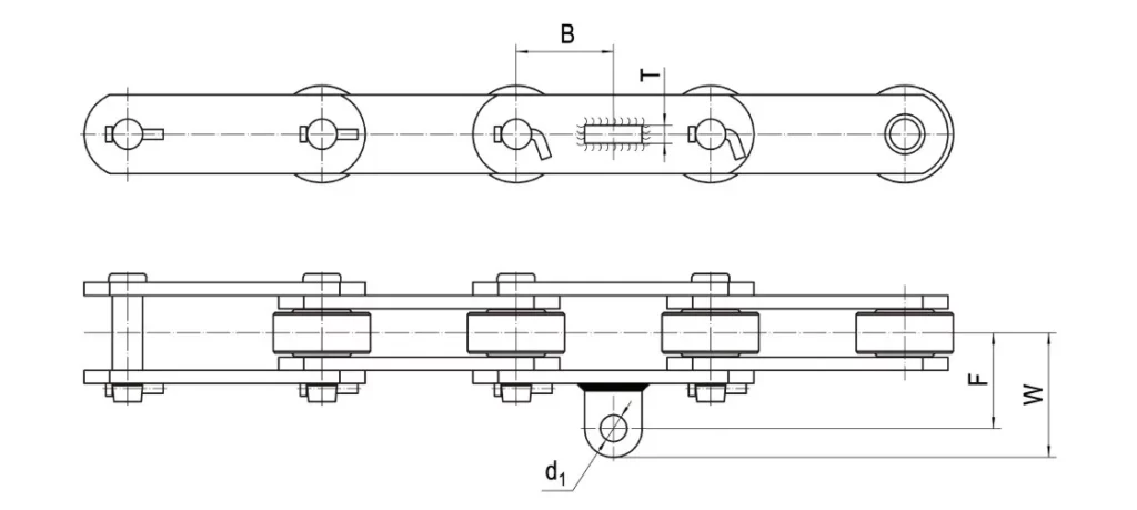 Sugar Mill Chains With Straight Plate