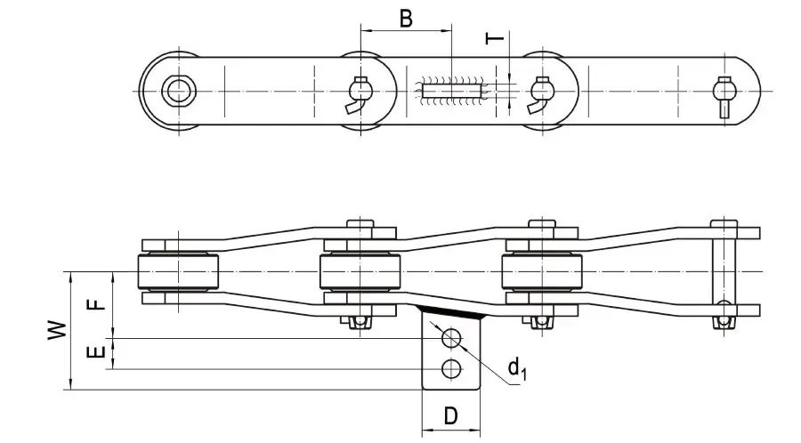 Sugar Mill Chains With Straight Plate