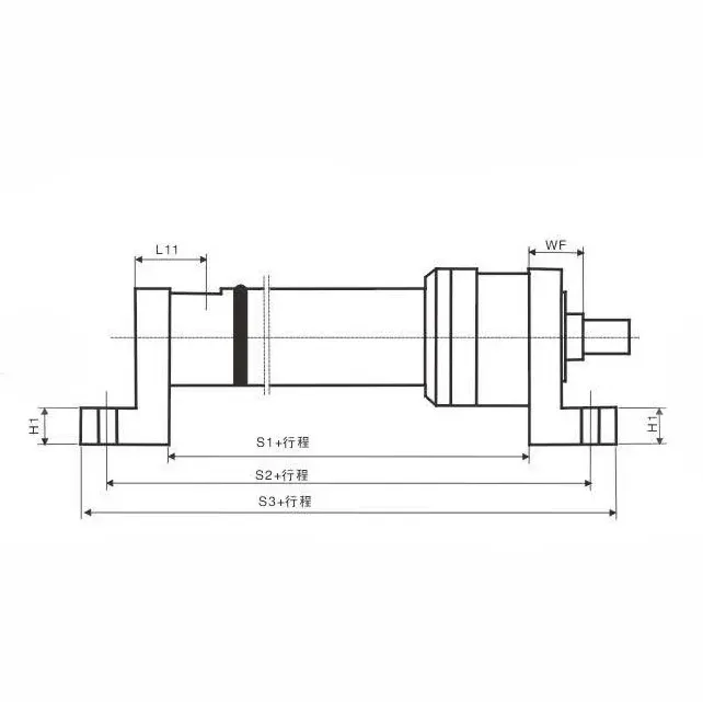 Axial Tripod Type Metallurgical Hydraulic Cylinder