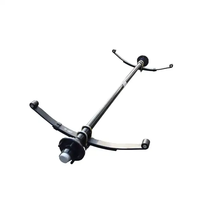 Electric Axle Factory Square or Round Solid or Tube Steel Light Trailer Axle Assembly