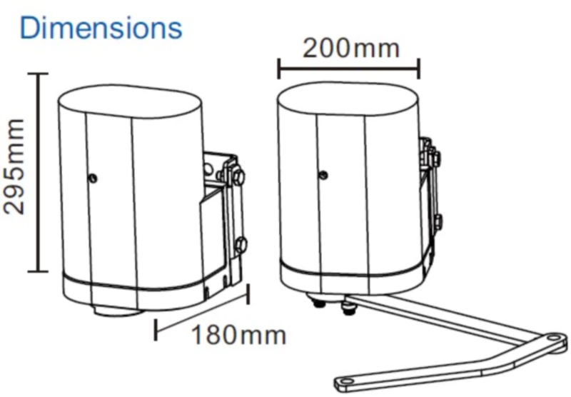 B01 swing gate opener Automatic Gate System for 250KG