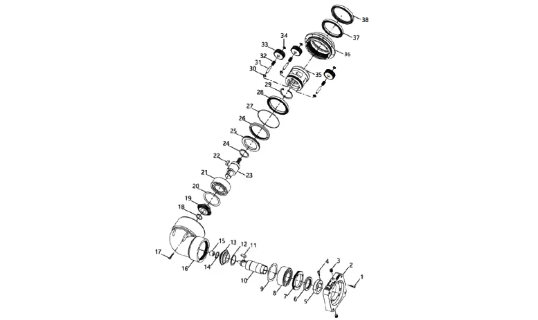 BADR Series High Precision Right Angle Planetary Gearbox (Planetary Gear Reducer)
