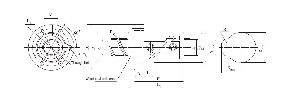 Ball Screw With CTF Outer Cycle Tube