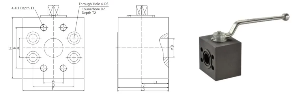 BEH Series SAE Flange Ball Valves