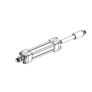 Biaxial Type With Adjustable Nuts Heavy Rod Hydraulic Cylinder
