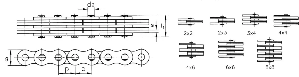 BL444 Leaf Chain BL444 Hoisting Chain