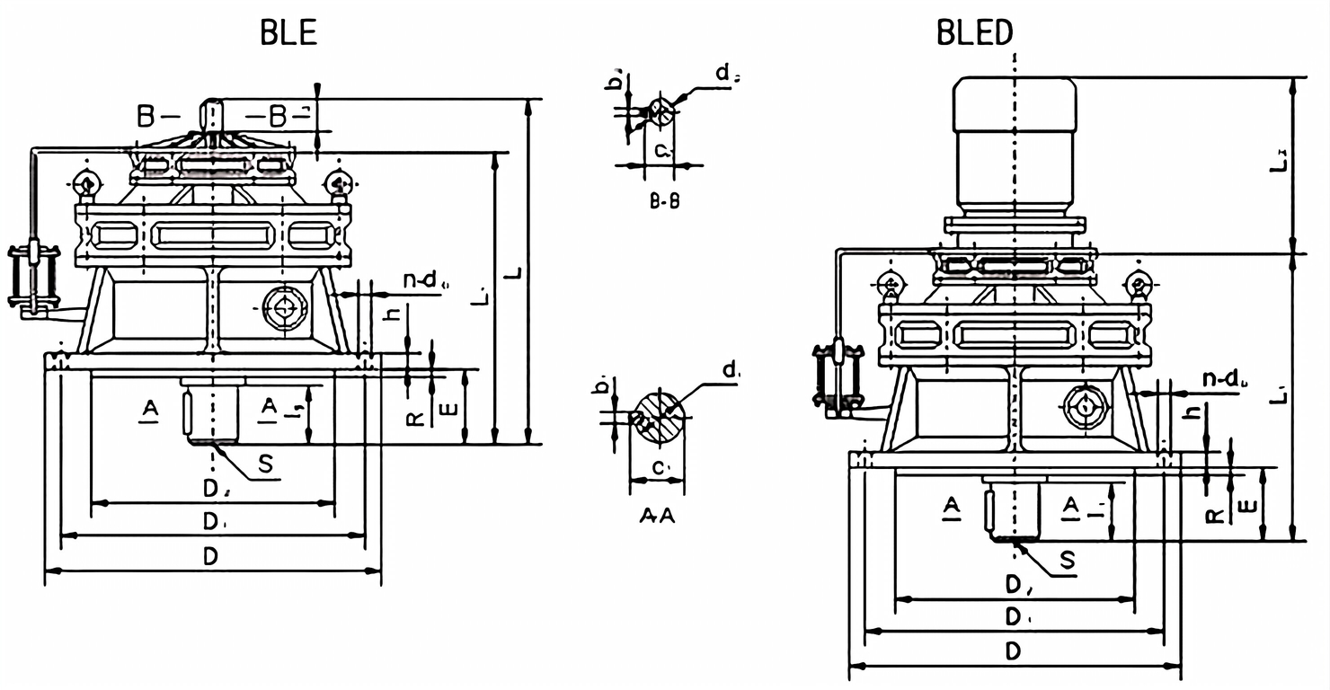 Cyclo Drive Reducer BLED Type Gearbox
