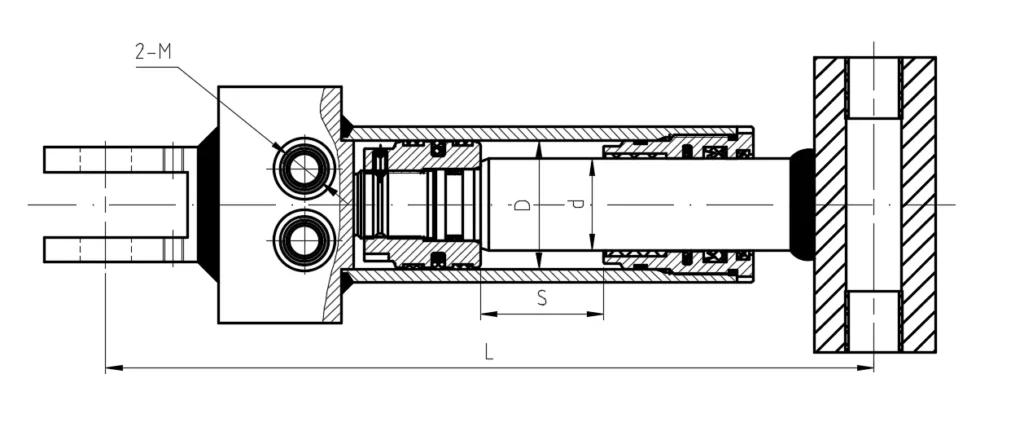 Boom Aerial Work Vehicle Floating Hydraulic Cylinder