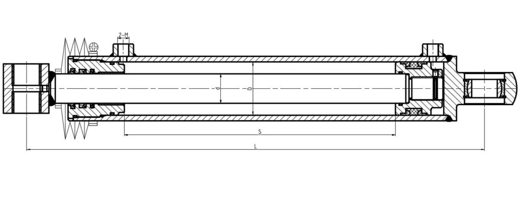 Boom Aerial Work Vehicle Steering Hydraulic Cylinder