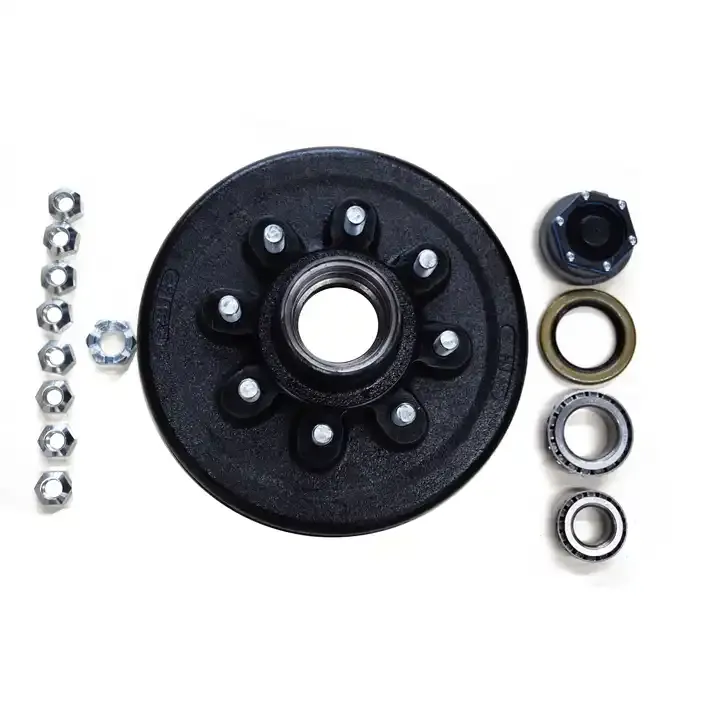 WholeCustomized Half Stub Axle and hub Drum for Light Trailer