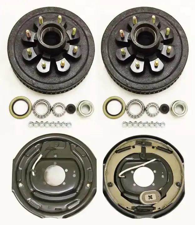 12" x 2" Electric Brake Trailer Self Adjusting Backing Plates Left and Right