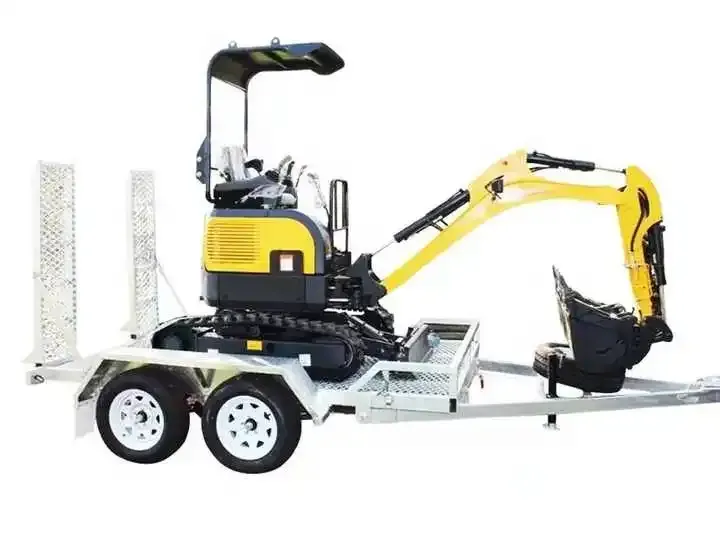 6*4 Galvanized Box Cage Trailer Single Axle Car Trailer with Led Light Sets with 7 Pin Plug